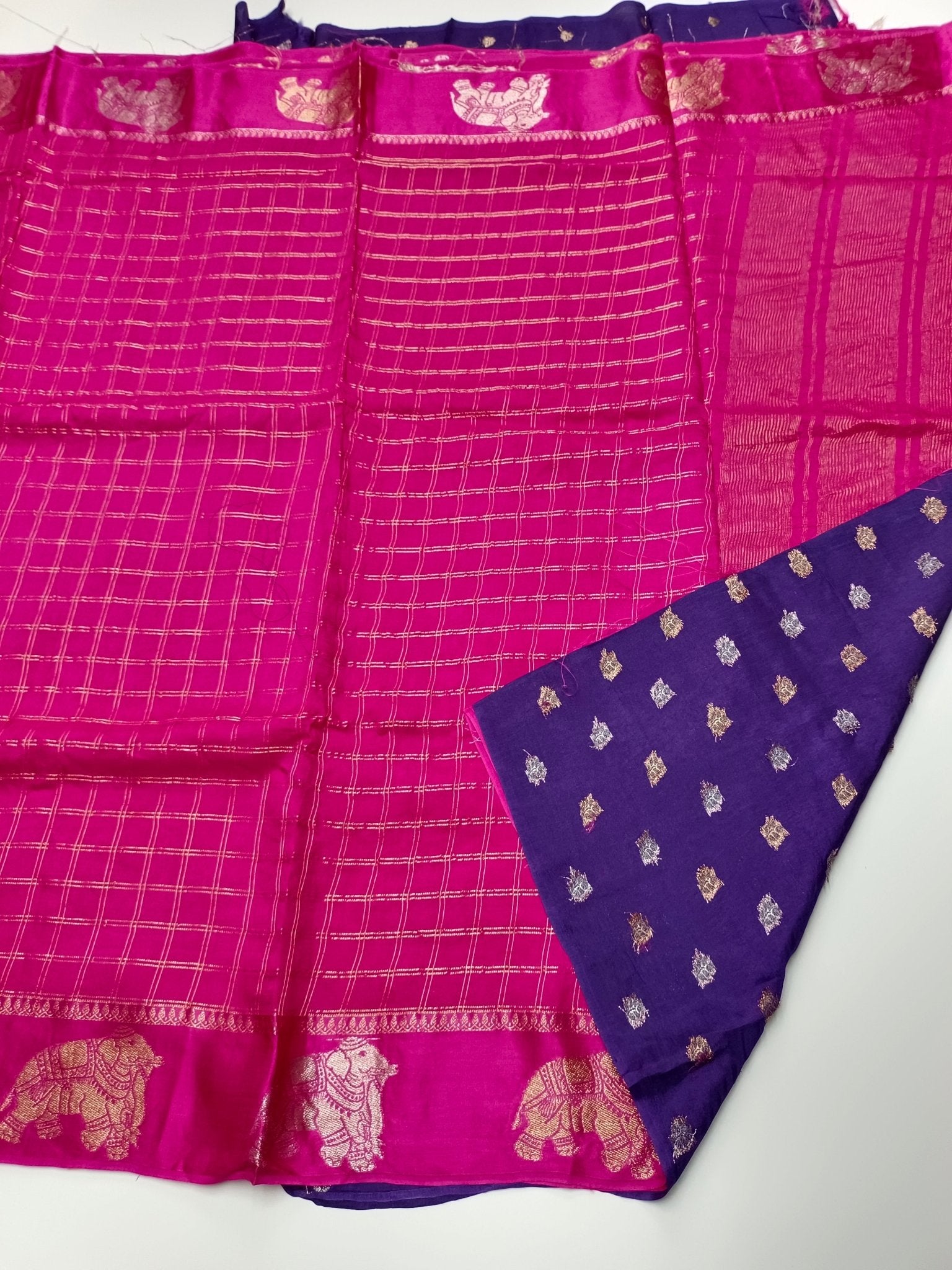 SEMI CREPE SILK SAREE - B S CHANNABASAPPA & SONS