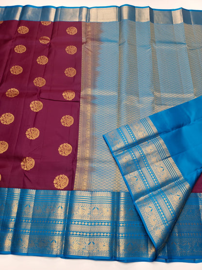 KANCHIPURAM PURE SILK SAREE - B S CHANNABASAPPA & SONS