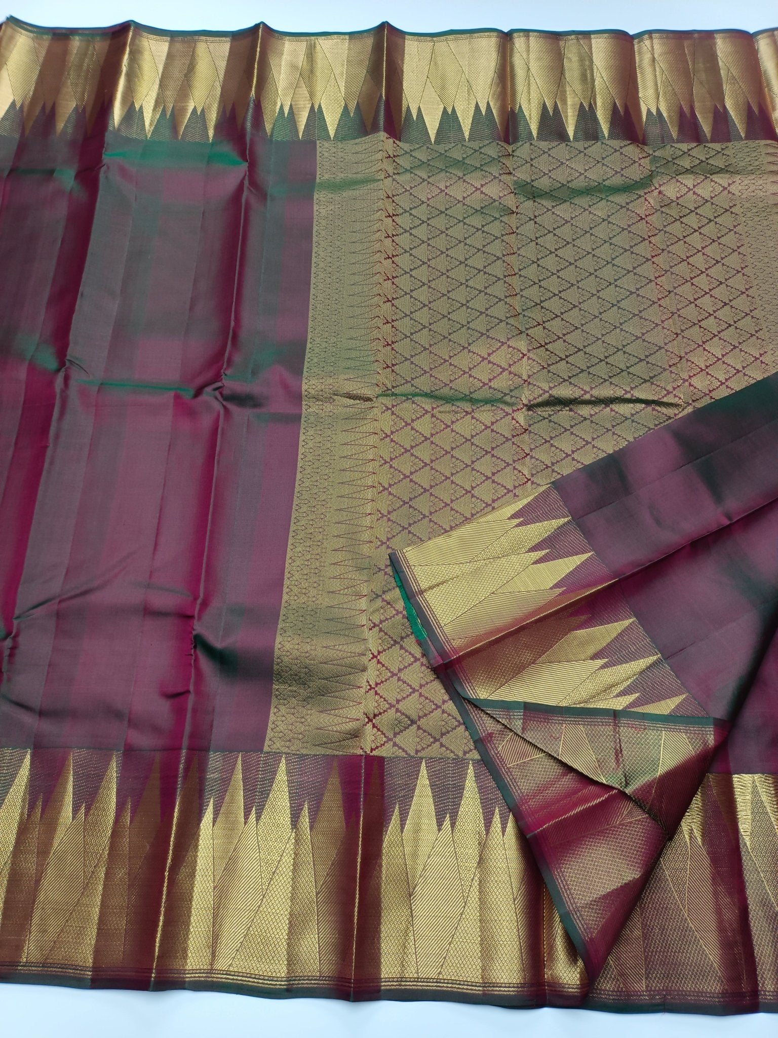 KANCHIPURAM PURE SILK SAREE - B S CHANNABASAPPA & SONS