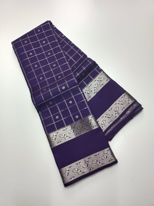 KANCHIPURAM SEMI SILK SAREE - B S CHANNABASAPPA & SONS