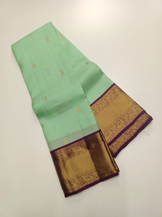 KANCHIPURAM SEMI SILK SAREE - B S CHANNABASAPPA & SONS