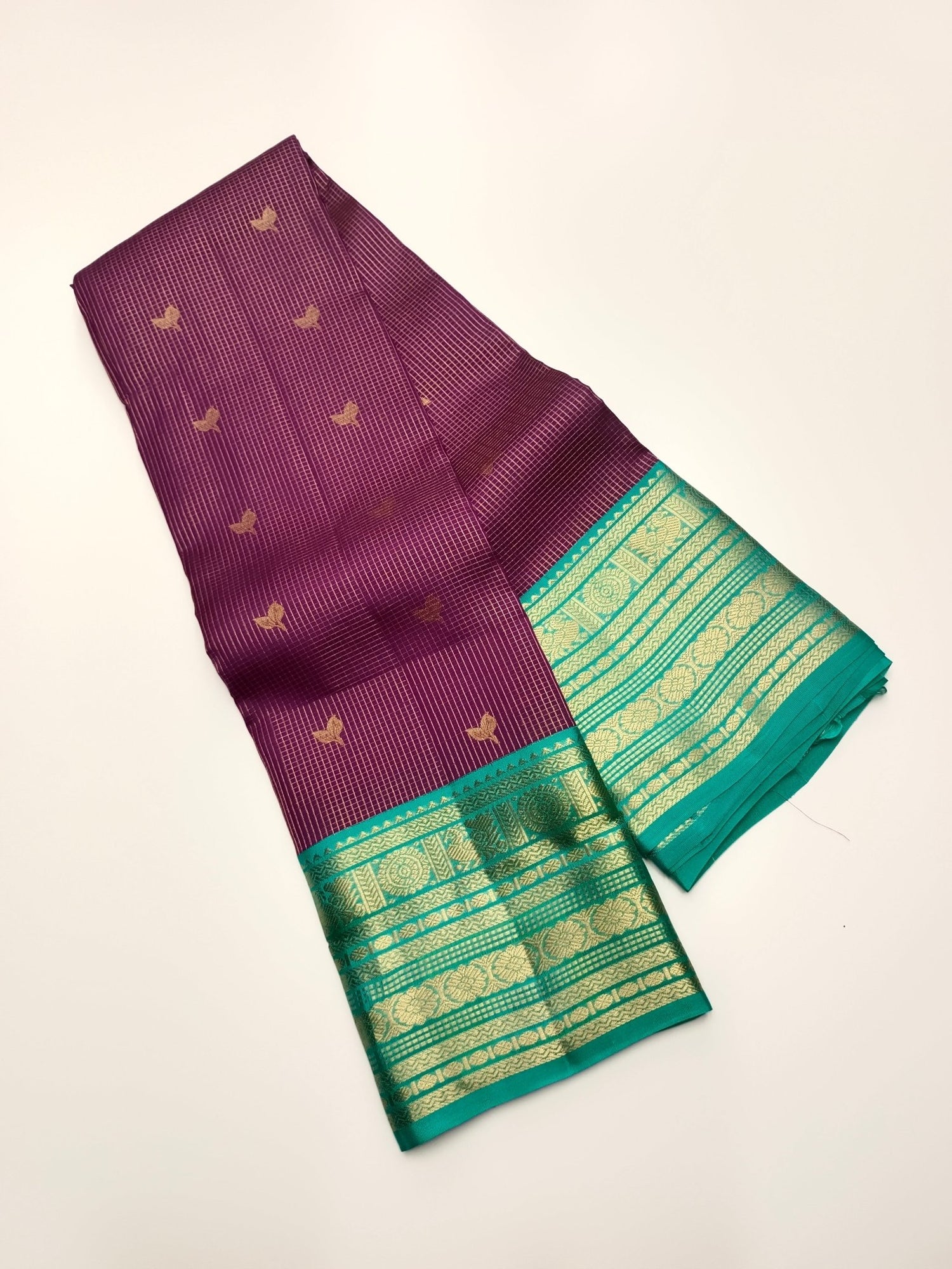 KANCHIPURAM SEMI SILK SAREE - B S CHANNABASAPPA & SONS
