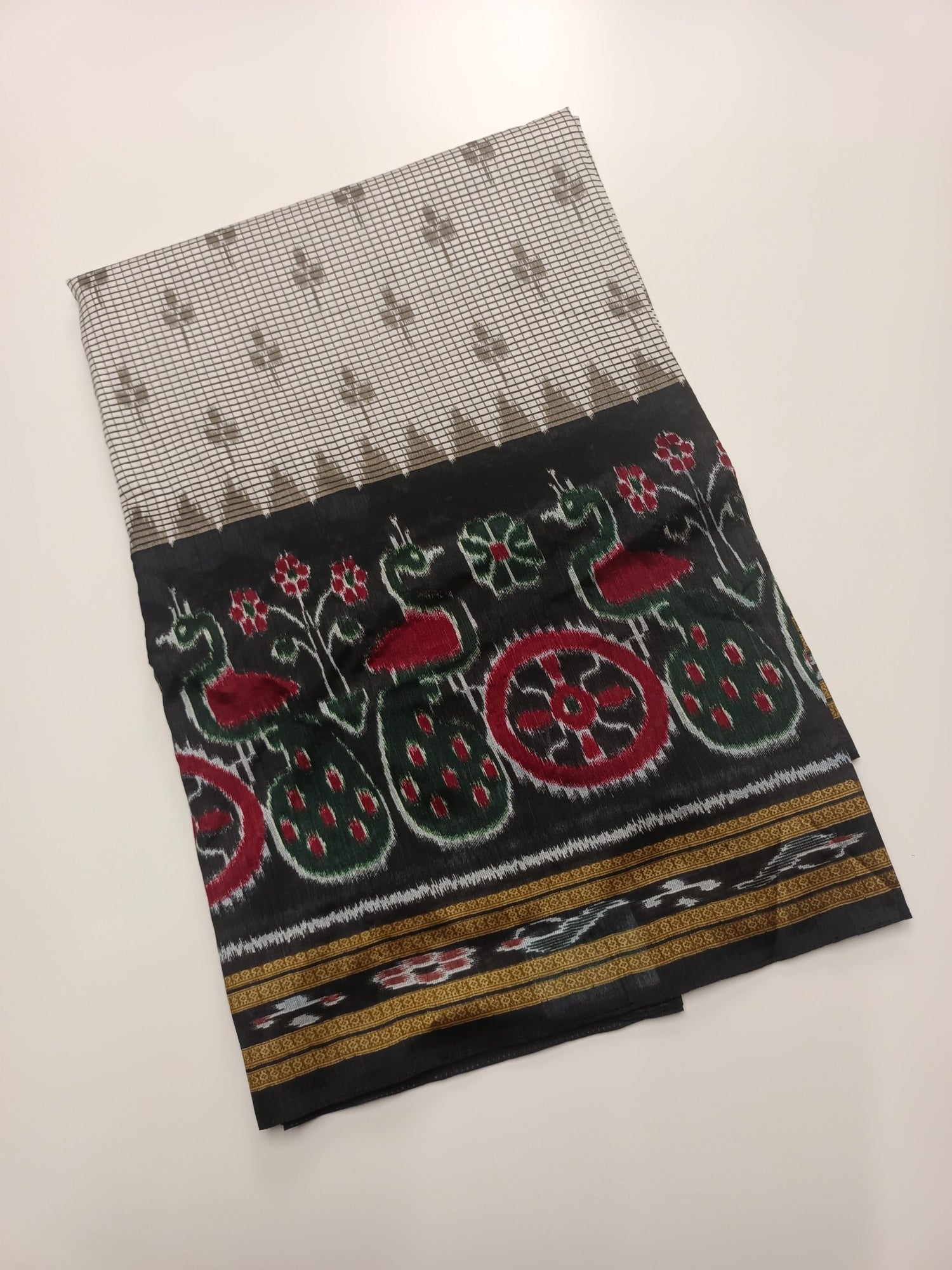 FANCY CHANDERI SILK SAREE - B S CHANNABASAPPA & SONS