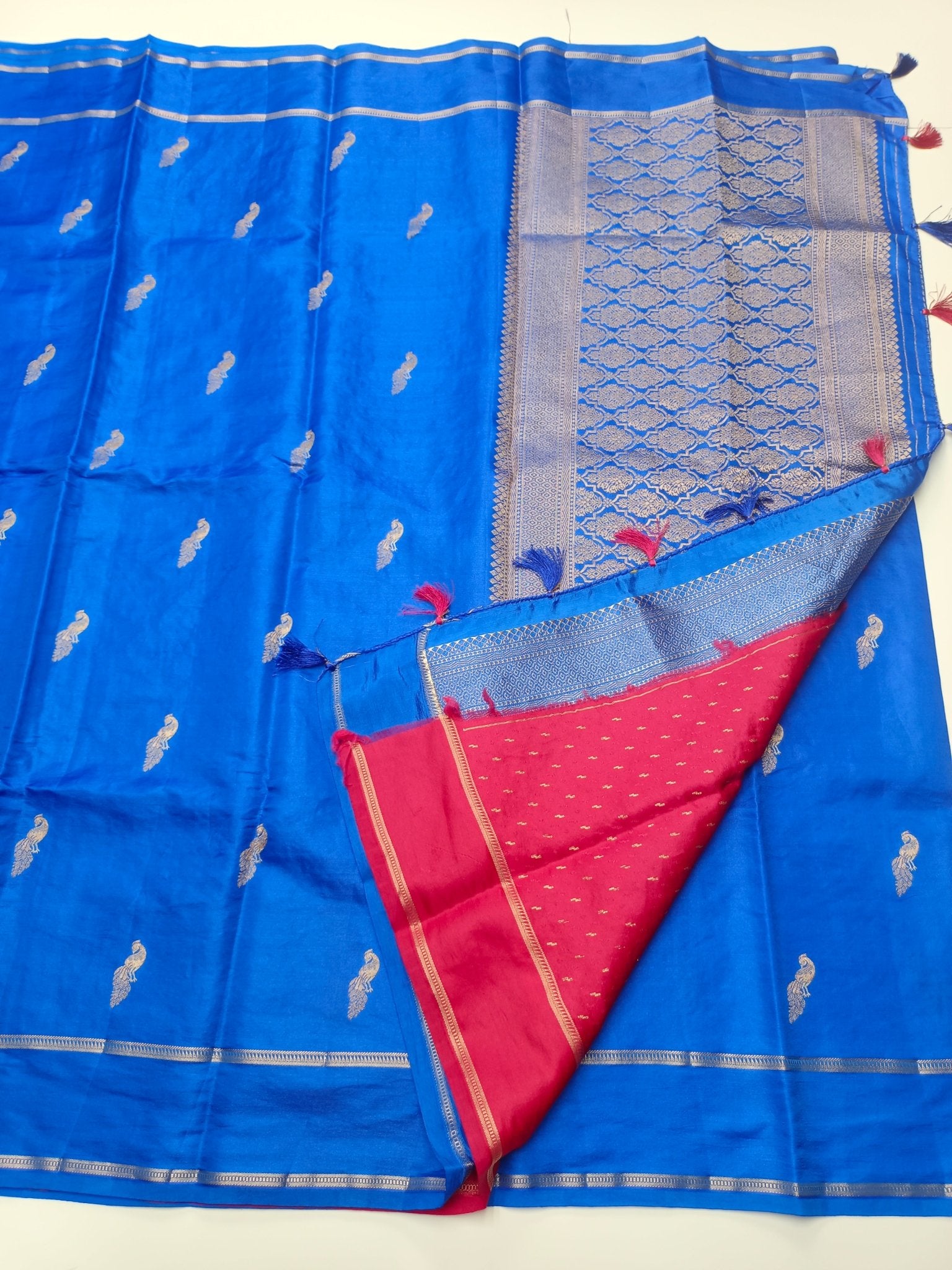 SEMI CREPE SILK SAREE - B S CHANNABASAPPA & SONS