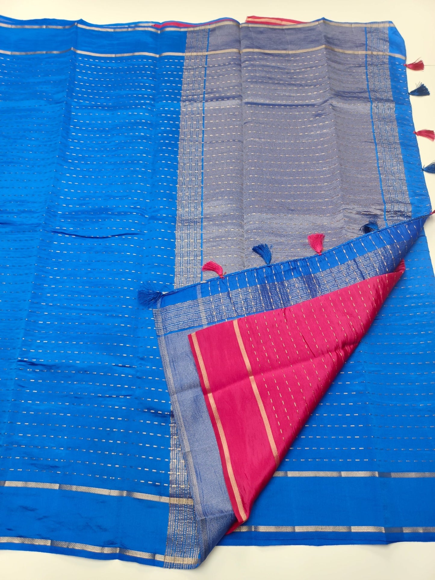 SEMI CREPE SILK SAREE - B S CHANNABASAPPA & SONS