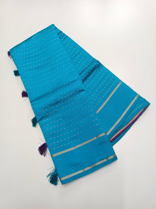 SEMI CREPE SILK SAREE - B S CHANNABASAPPA & SONS