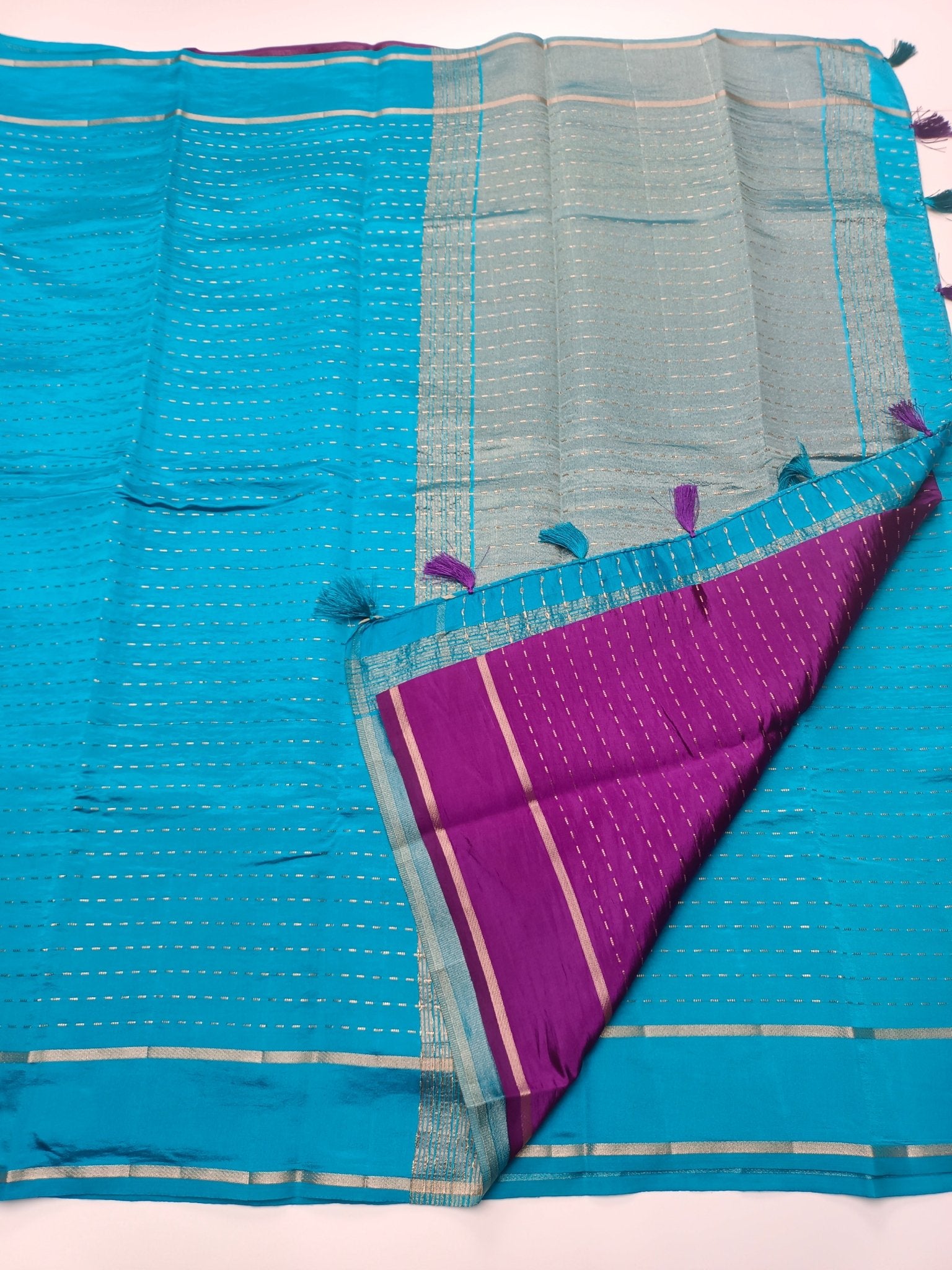 SEMI CREPE SILK SAREE - B S CHANNABASAPPA & SONS