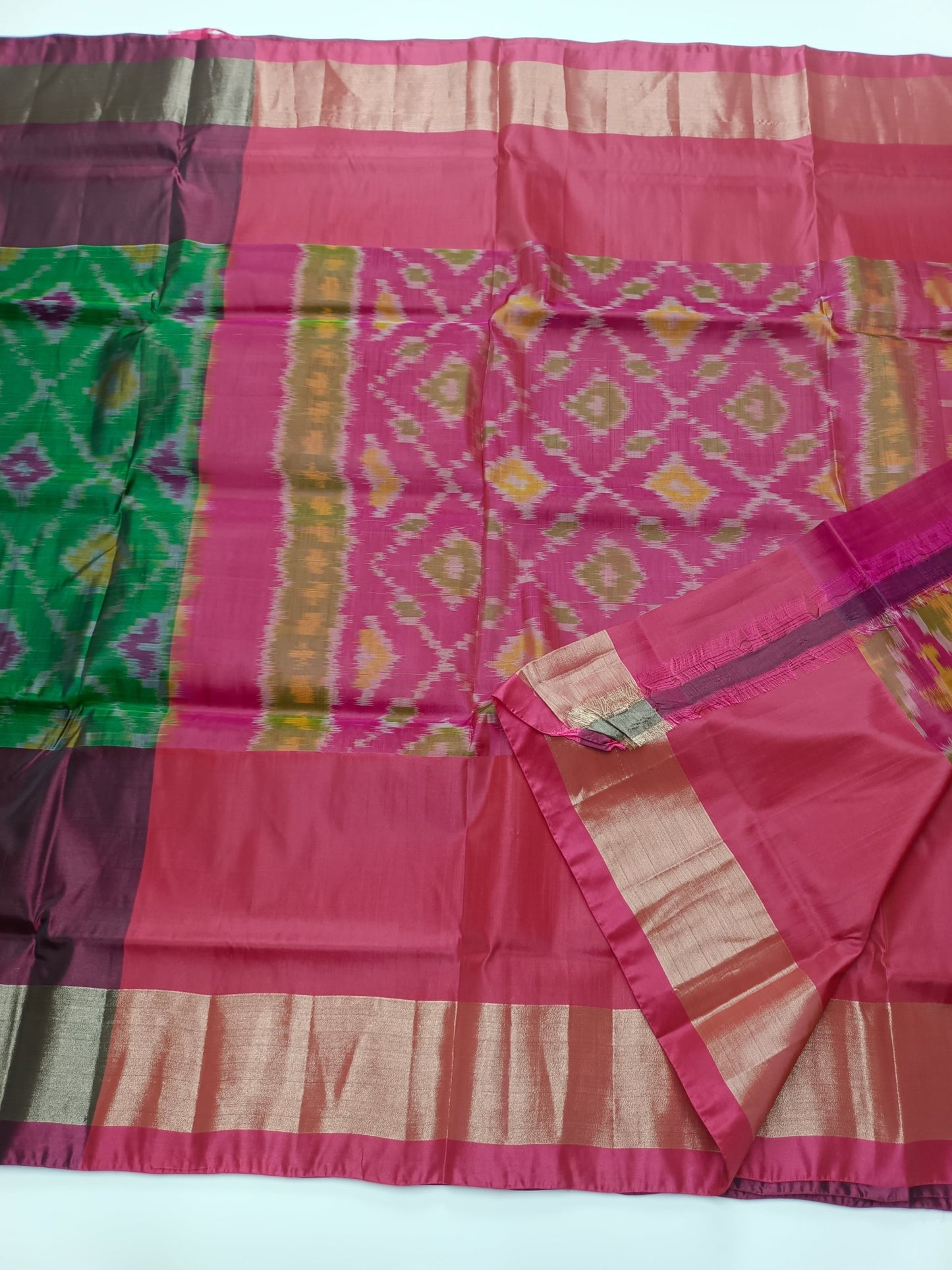 FANCY SOFT SILK SAREE - B S CHANNABASAPPA & SONS