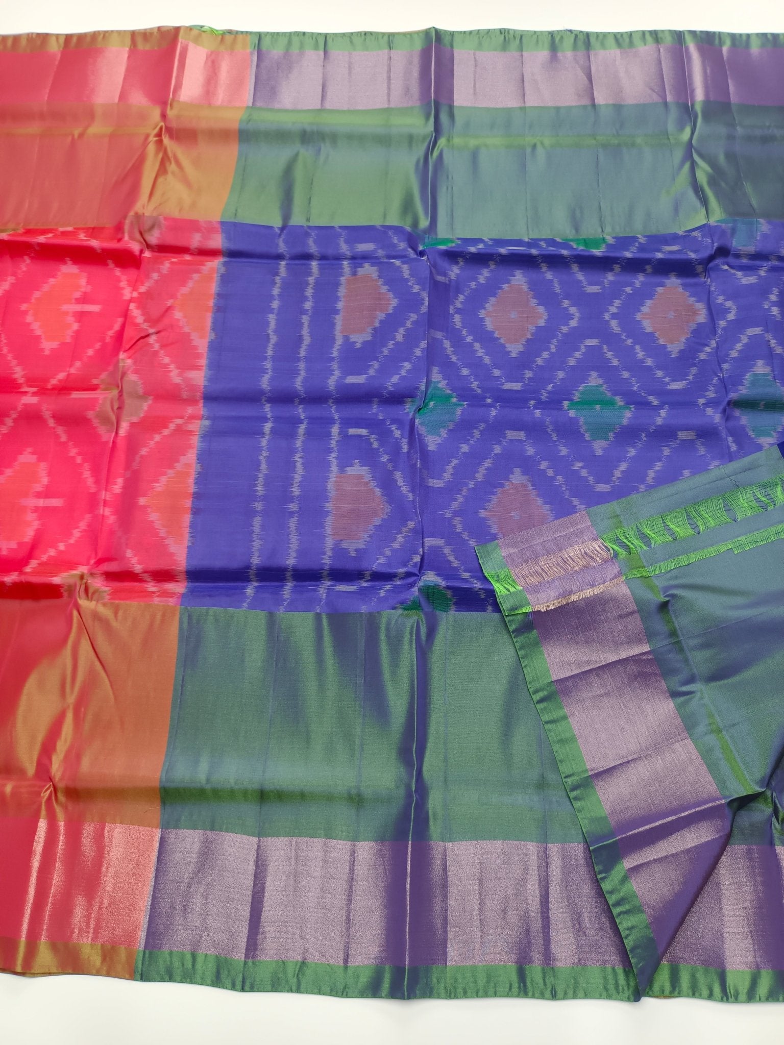 FANCY SOFT SILK SAREE - B S CHANNABASAPPA & SONS