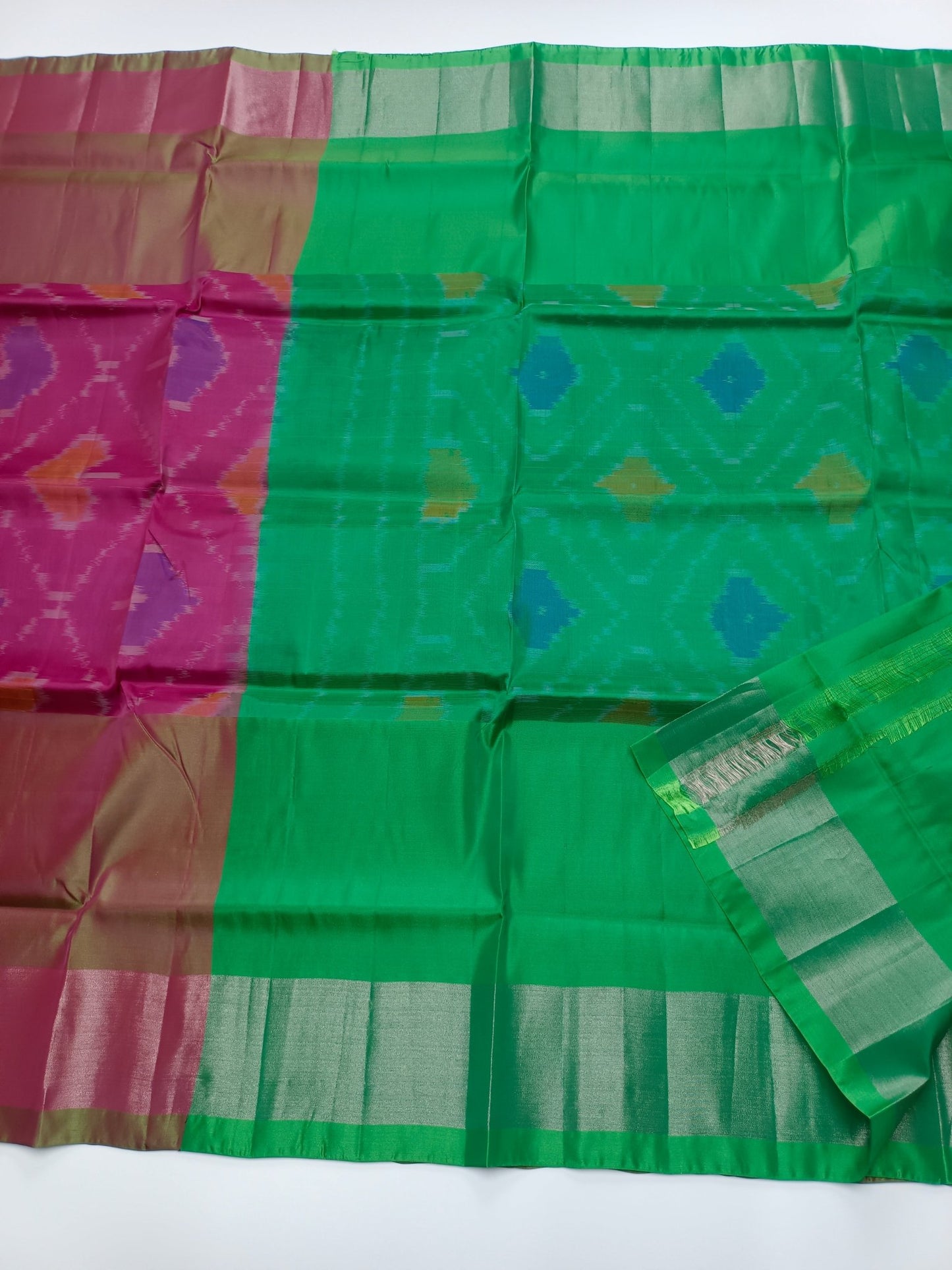 FANCY SOFT SILK SAREE - B S CHANNABASAPPA & SONS