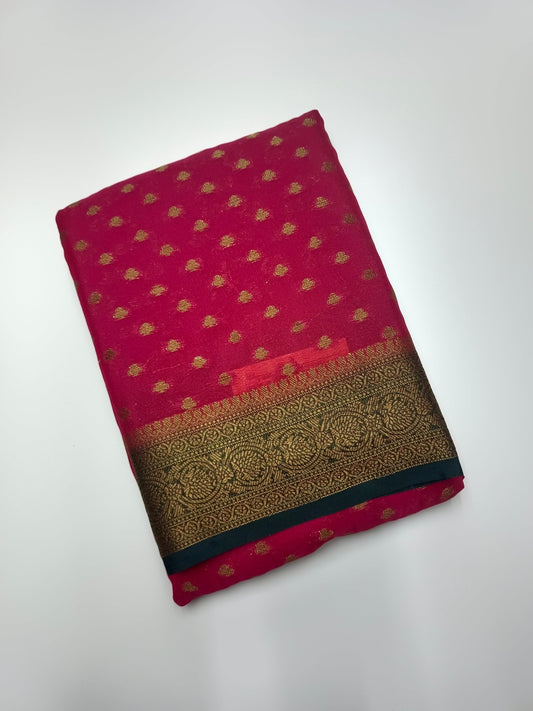 FANCY CHIFFON SAREE - B S CHANNABASAPPA & SONS