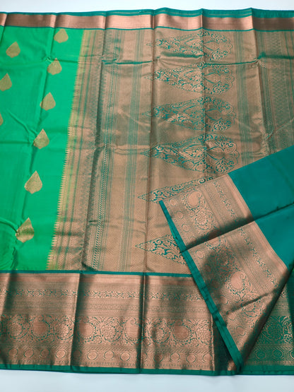 KANCHIPURAM SEMI SILK SAREE - B S CHANNABASAPPA & SONS