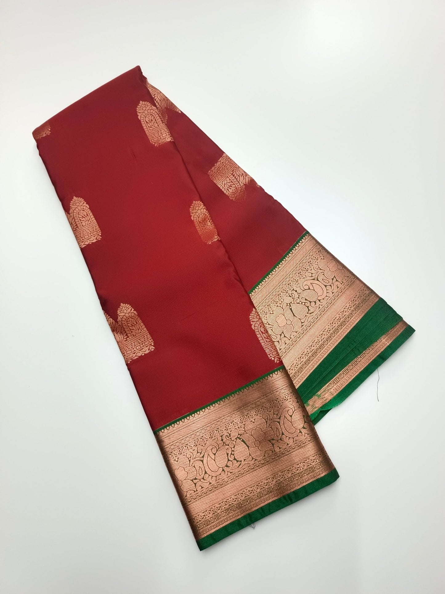 KANCHIPURAM SEMI SILK SAREE - B S CHANNABASAPPA & SONS