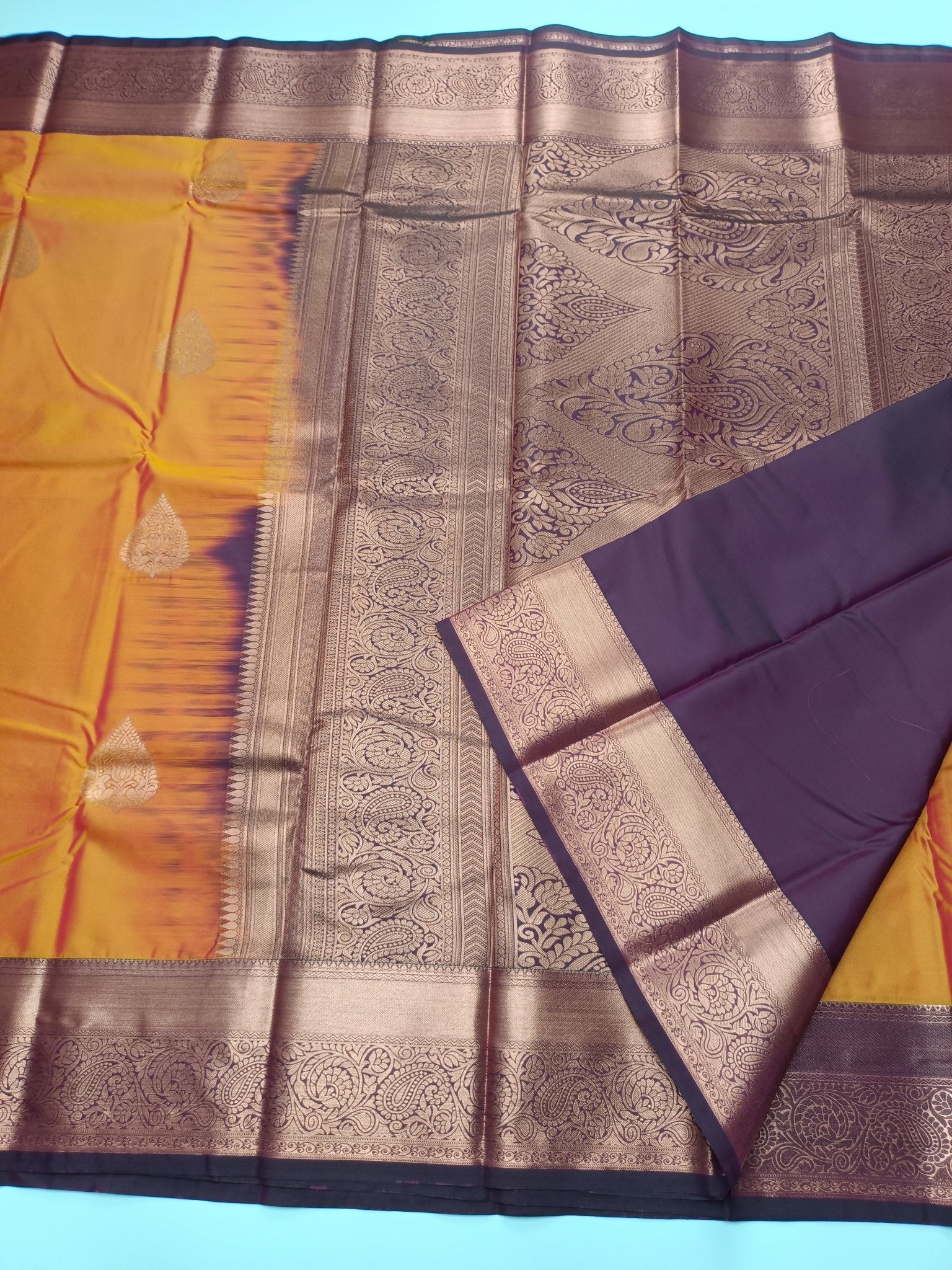 KANCHIPURAM SEMI SILK SAREE - B S CHANNABASAPPA & SONS