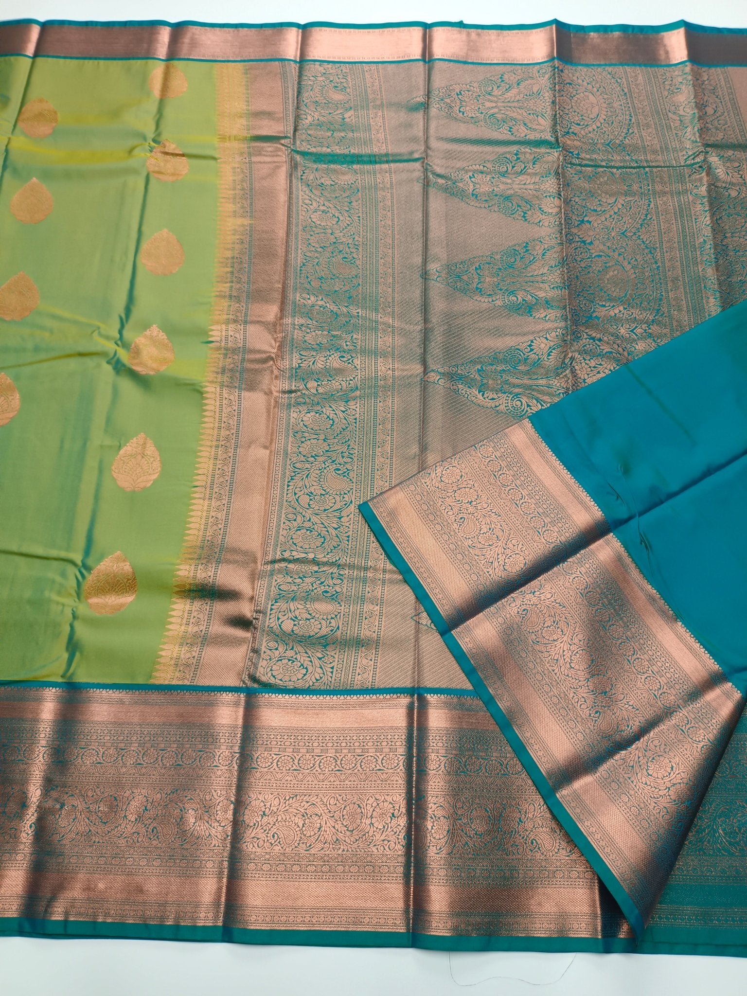 KANCHIPURAM SEMI SILK SAREE - B S CHANNABASAPPA & SONS