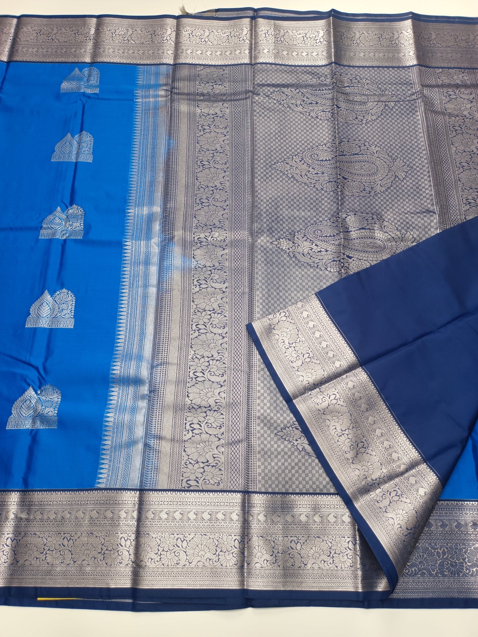 KANCHIPURAM SEMI SILK SAREE - B S CHANNABASAPPA & SONS