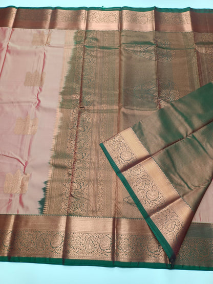 KANCHIPURAM SEMI SILK SAREE - B S CHANNABASAPPA & SONS