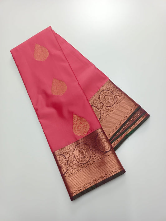 KANCHIPURAM SEMI SILK SAREE - B S CHANNABASAPPA & SONS