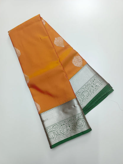 KANCHIPURAM SEMI SILK SAREE - B S CHANNABASAPPA & SONS