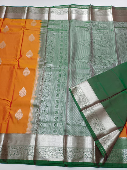 KANCHIPURAM SEMI SILK SAREE - B S CHANNABASAPPA & SONS