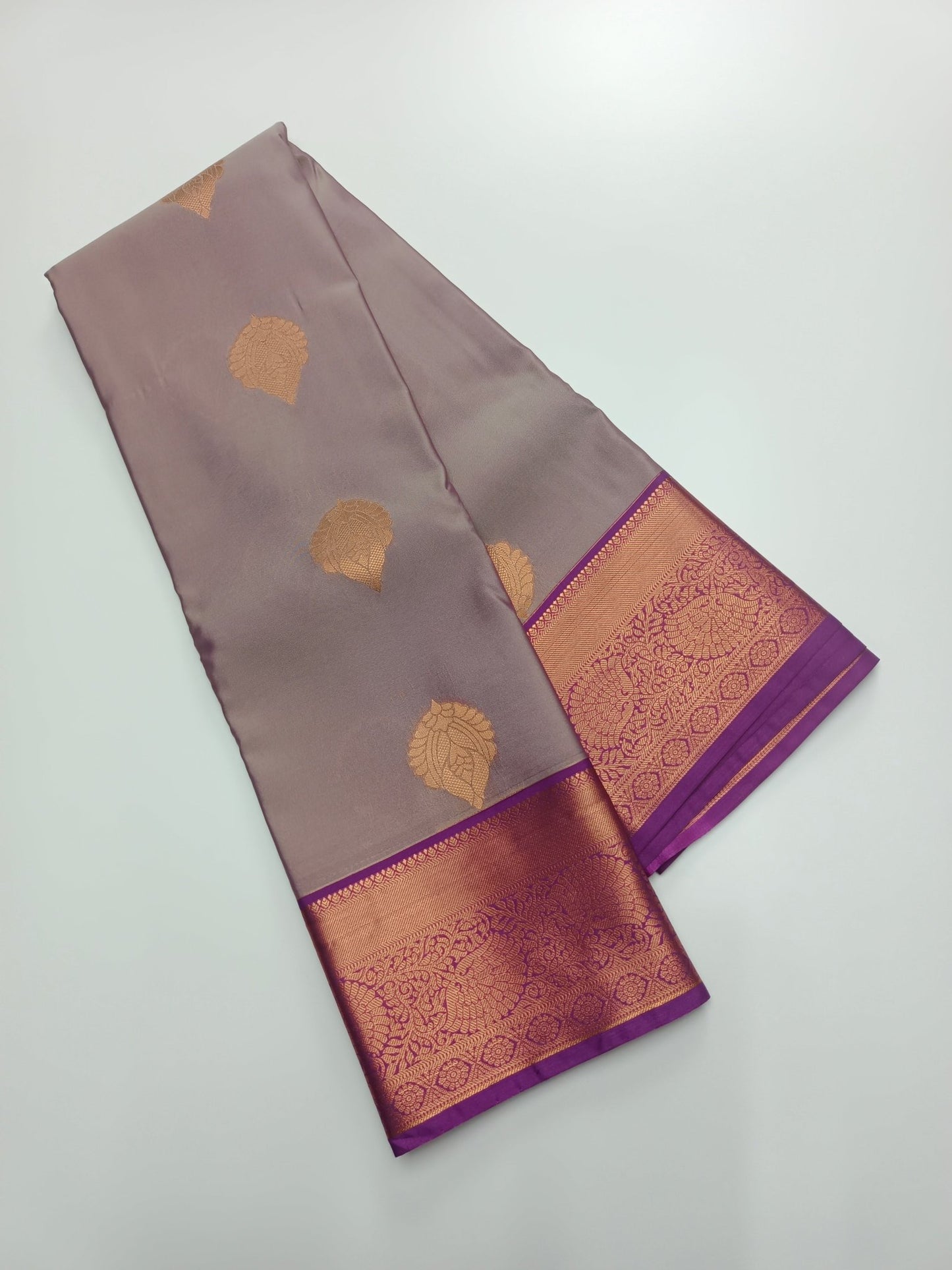 KANCHIPURAM SEMI SILK SAREE - B S CHANNABASAPPA & SONS