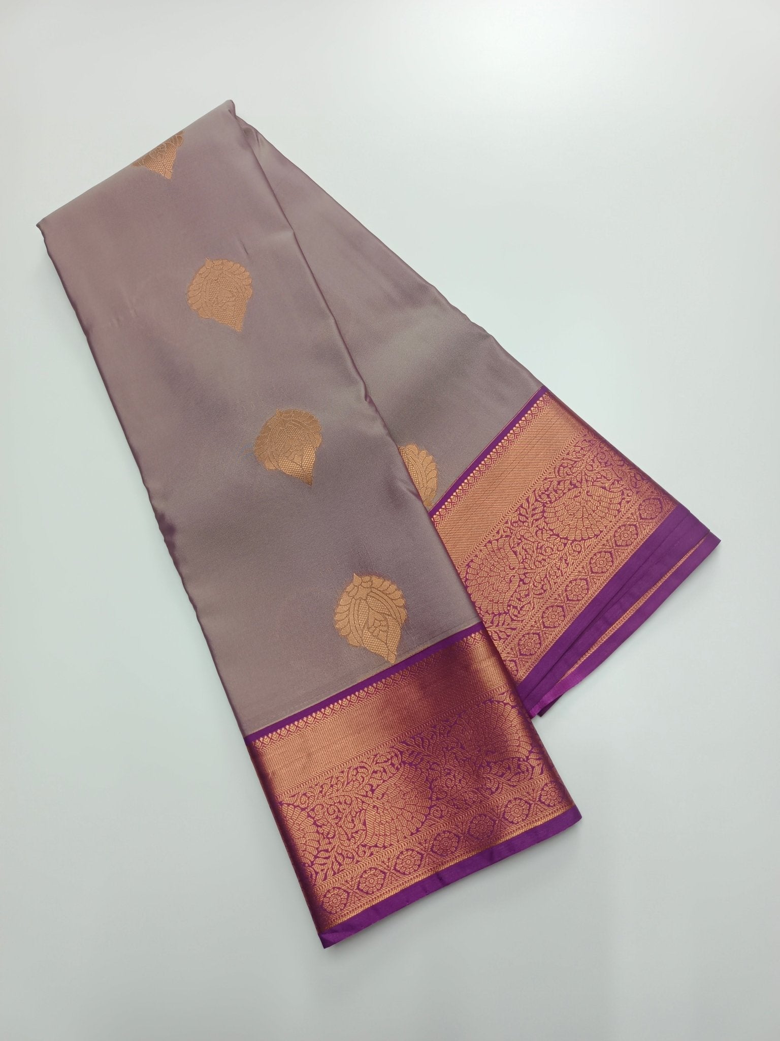 KANCHIPURAM SEMI SILK SAREE - B S CHANNABASAPPA & SONS