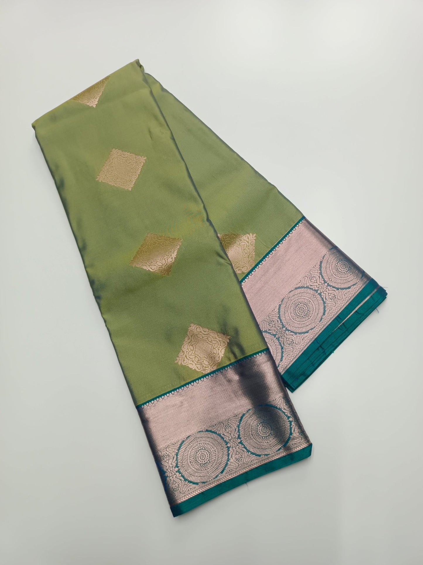 KANCHIPURAM SEMI SILK SAREE - B S CHANNABASAPPA & SONS