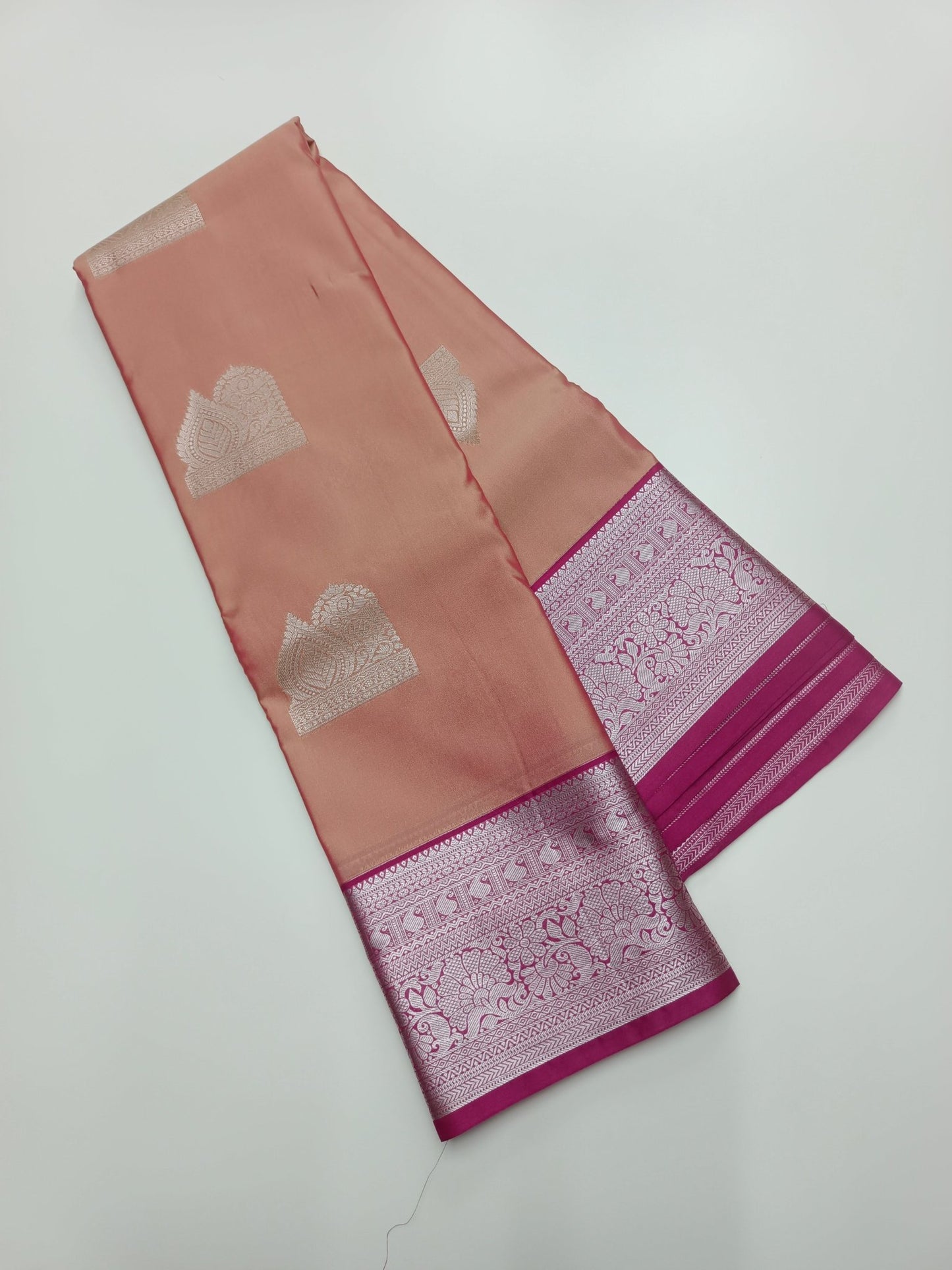 KANCHIPURAM SEMI SILK SAREE - B S CHANNABASAPPA & SONS