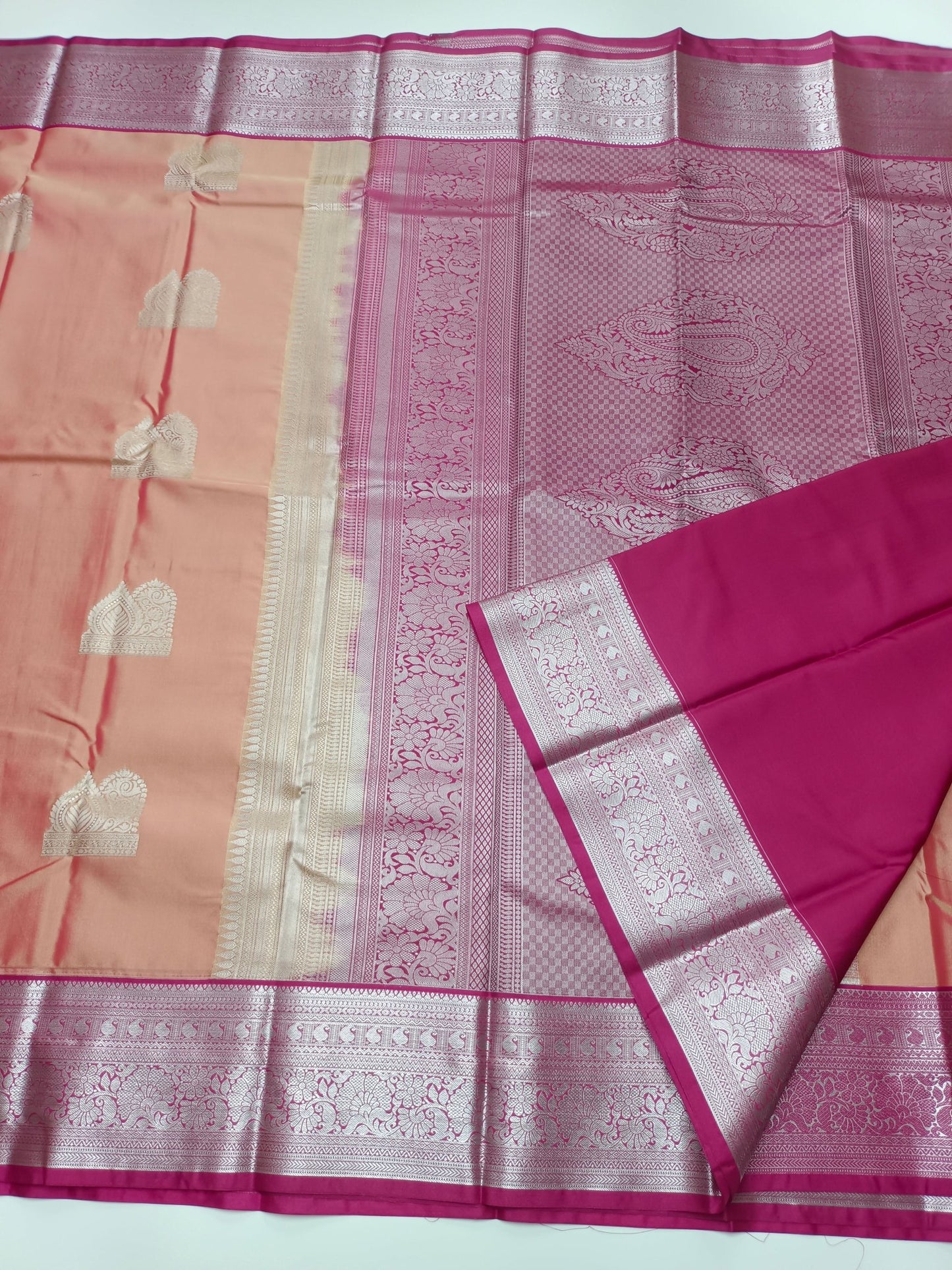 KANCHIPURAM SEMI SILK SAREE - B S CHANNABASAPPA & SONS