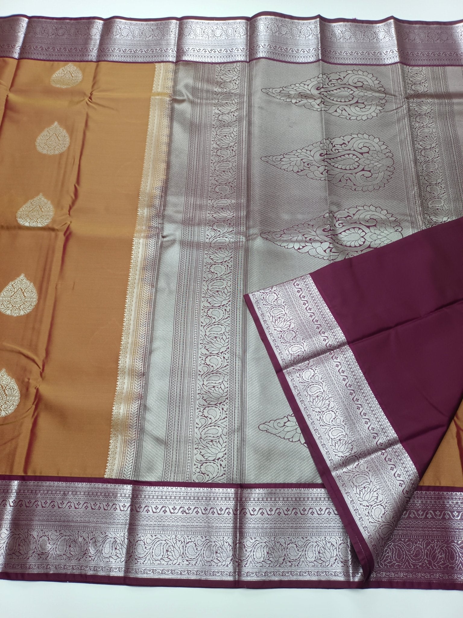 KANCHIPURAM SEMI SILK SAREE - B S CHANNABASAPPA & SONS