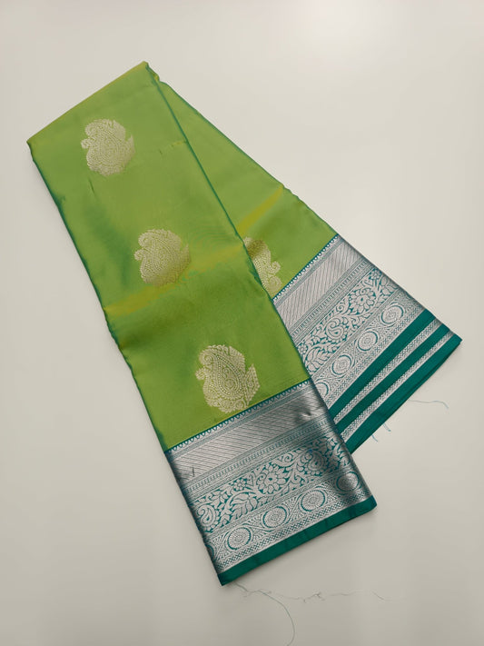 KANCHIPURAM SEMI SILK SAREE - B S CHANNABASAPPA & SONS