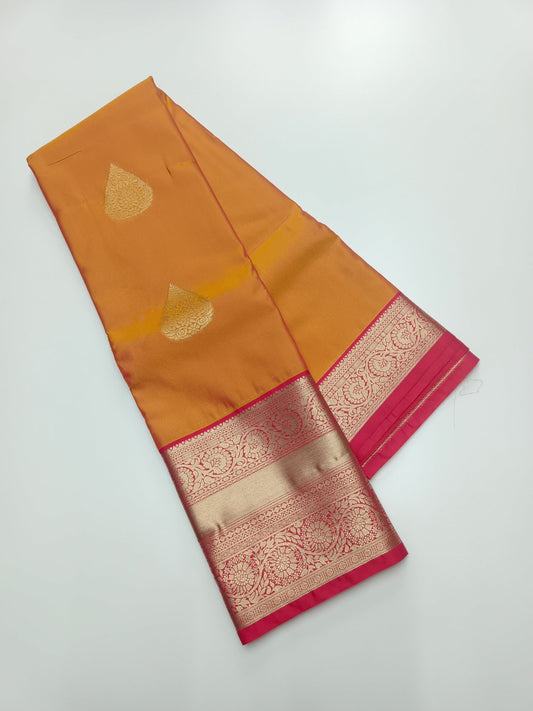 KANCHIPURAM SEMI SILK SAREE - B S CHANNABASAPPA & SONS