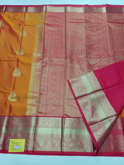 KANCHIPURAM SEMI SILK SAREE - B S CHANNABASAPPA & SONS