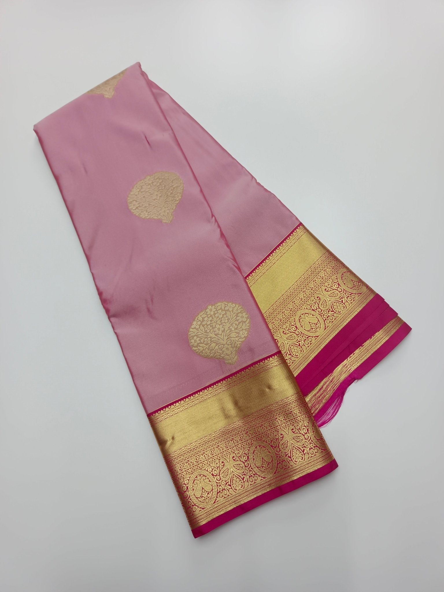KANCHIPURAM SEMI SILK SAREE - B S CHANNABASAPPA & SONS