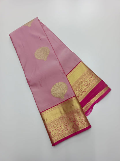 KANCHIPURAM SEMI SILK SAREE - B S CHANNABASAPPA & SONS