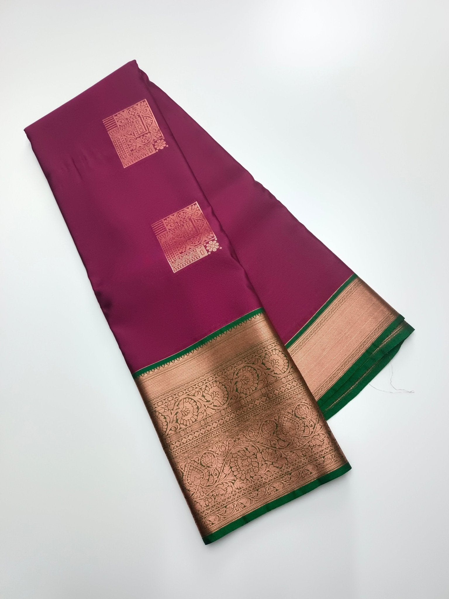 KANCHIPURAM SEMI SILK SAREE - B S CHANNABASAPPA & SONS