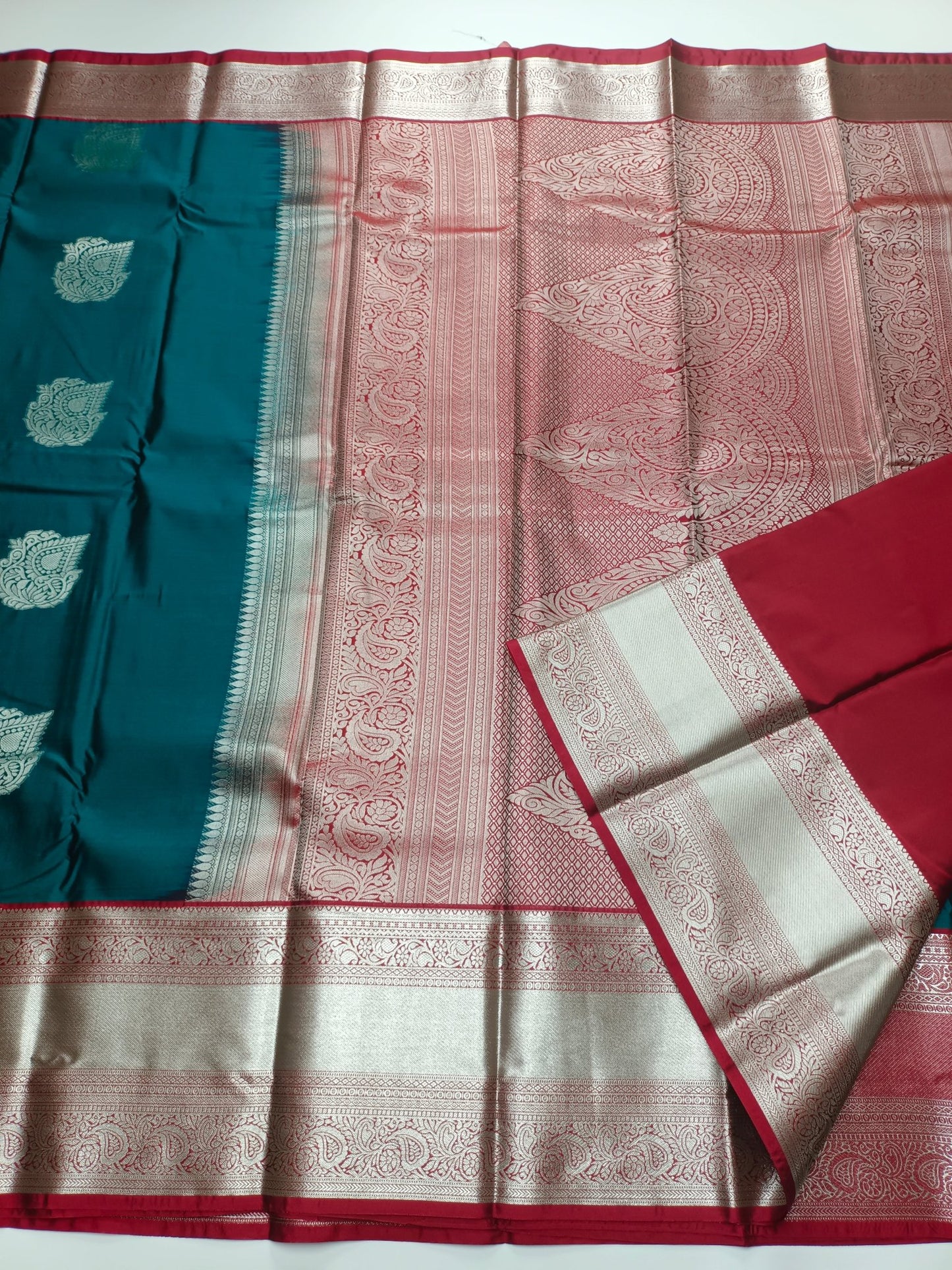KANCHIPURAM SEMI SILK SAREE - B S CHANNABASAPPA & SONS