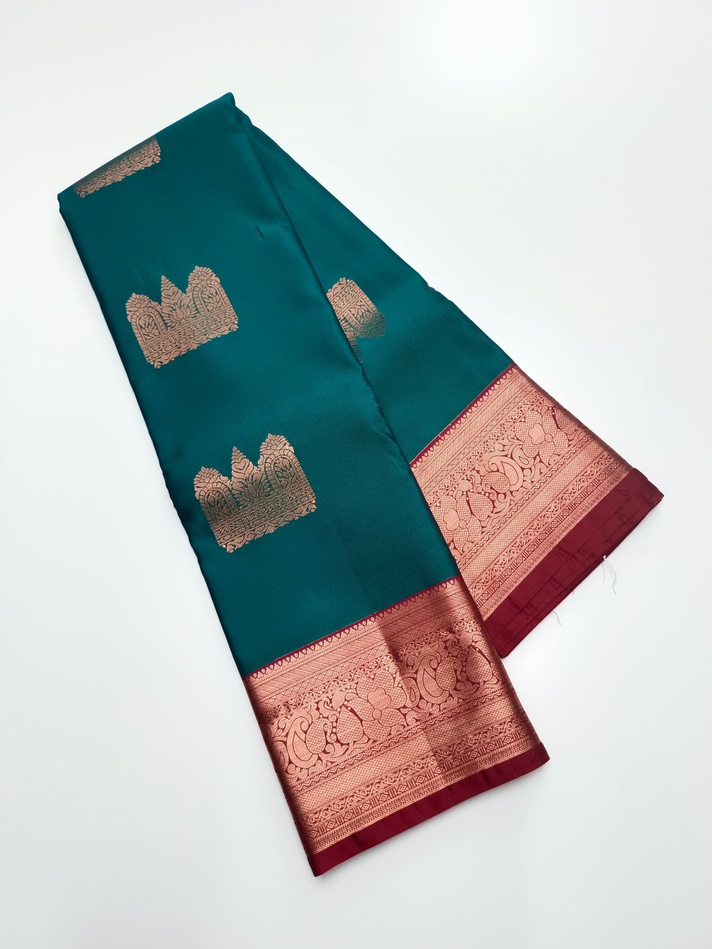 KANCHIPURAM SEMI SILK SAREE - B S CHANNABASAPPA & SONS