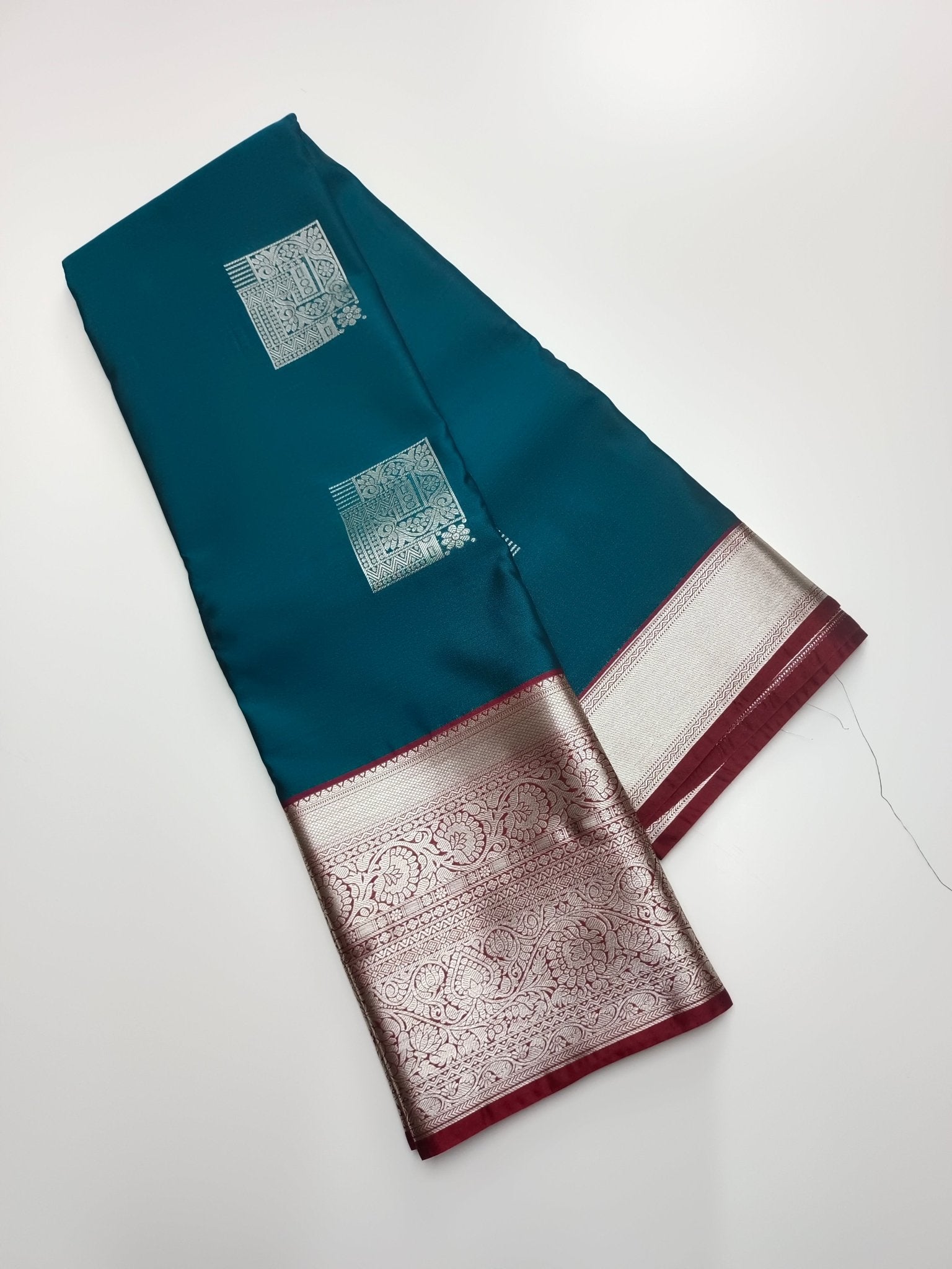 KANCHIPURAM SEMI SILK SAREE - B S CHANNABASAPPA & SONS