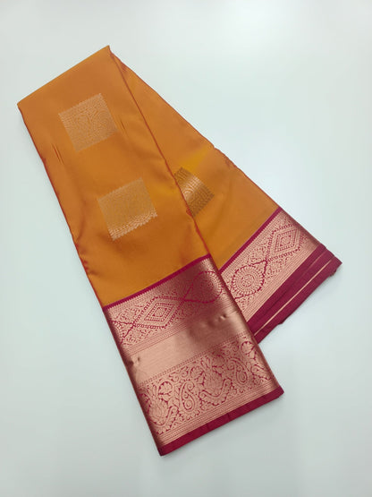 KANCHIPURAM SEMI SILK SAREE - B S CHANNABASAPPA & SONS
