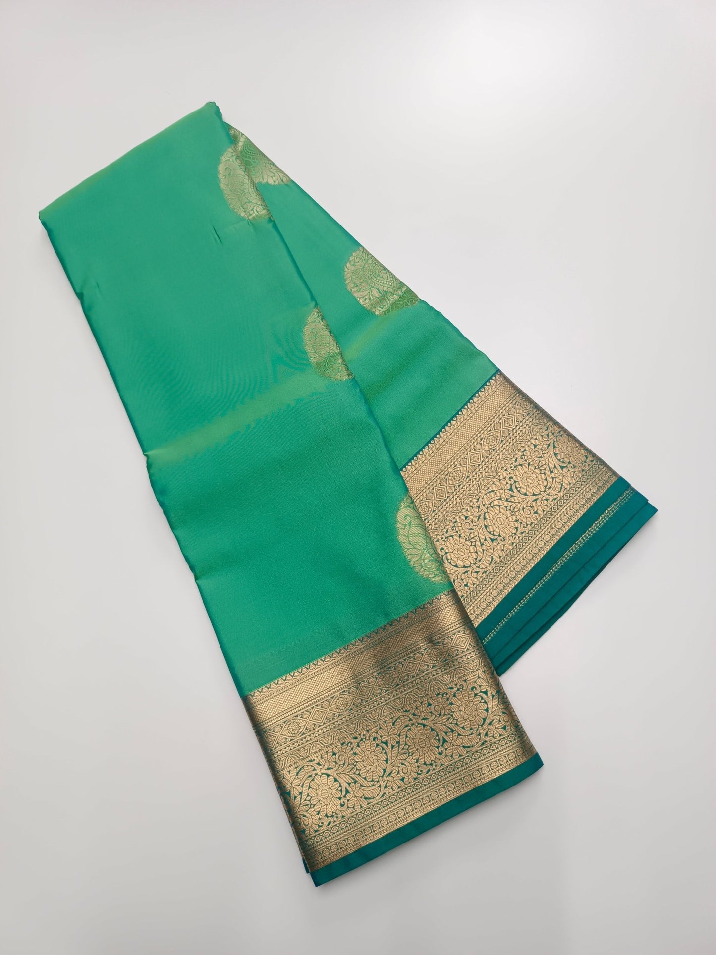 KANCHIPURAM SEMI SILK SAREE - B S CHANNABASAPPA & SONS