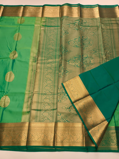 KANCHIPURAM SEMI SILK SAREE - B S CHANNABASAPPA & SONS