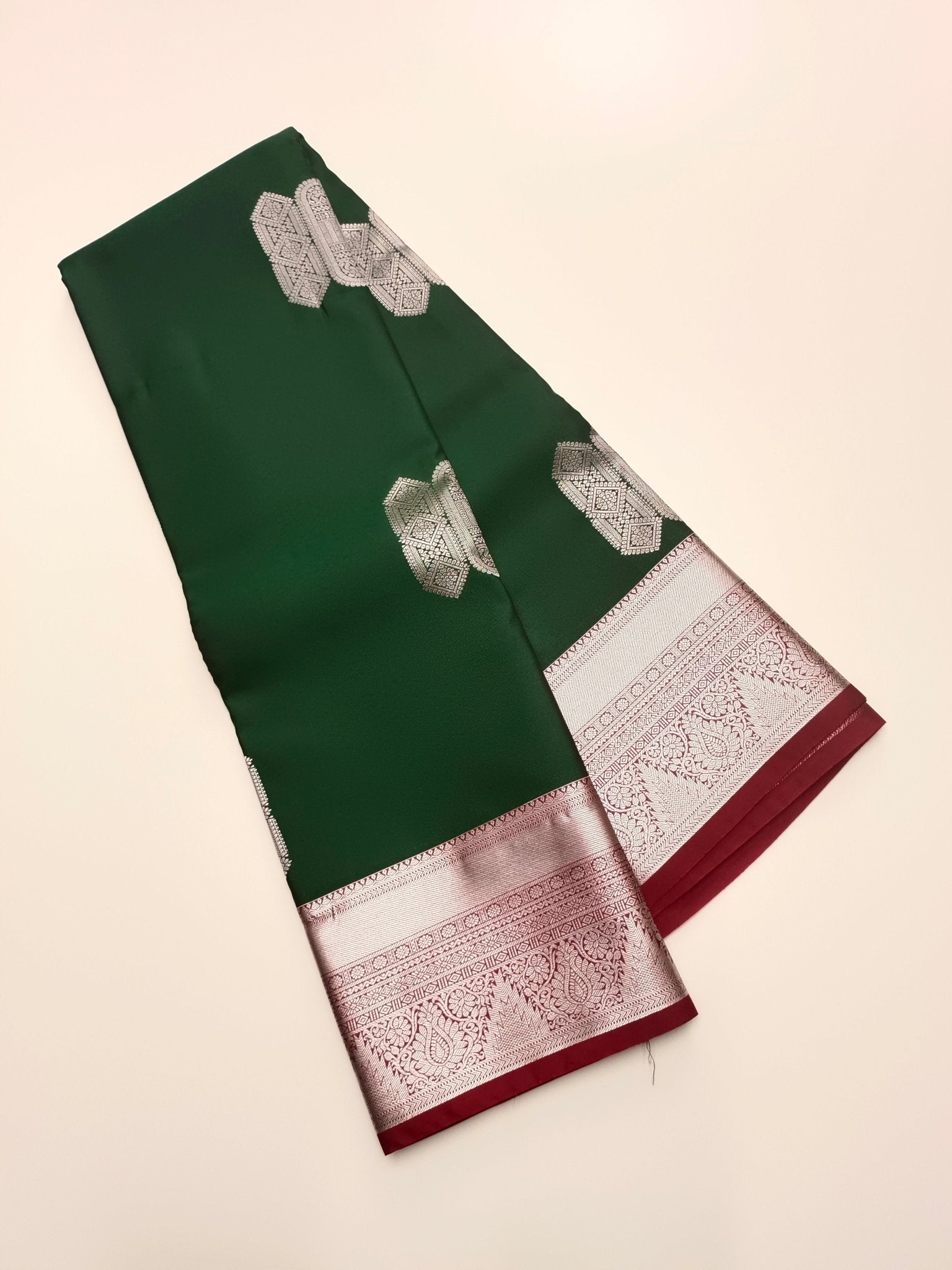 KANCHIPURAM SEMI SILK SAREE - B S CHANNABASAPPA & SONS