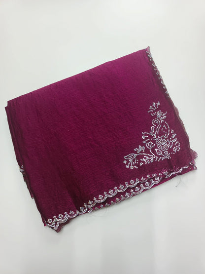 SOFT ZIMMY CHOO FANDY CHIFFON SAREE - B S CHANNABASAPPA & SONS