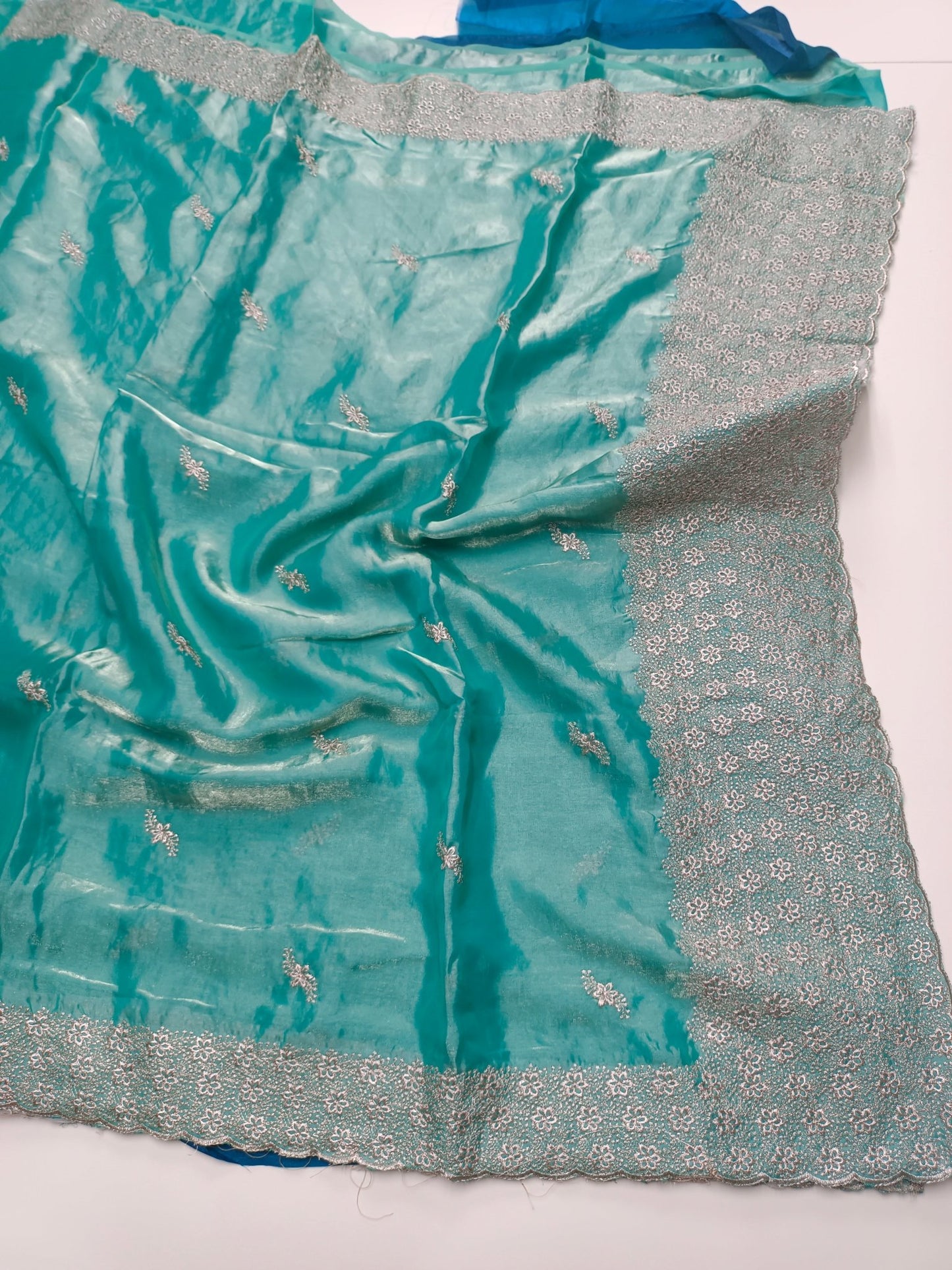 FANCY ORGANA CHIFFON SAREE - B S CHANNABASAPPA & SONS