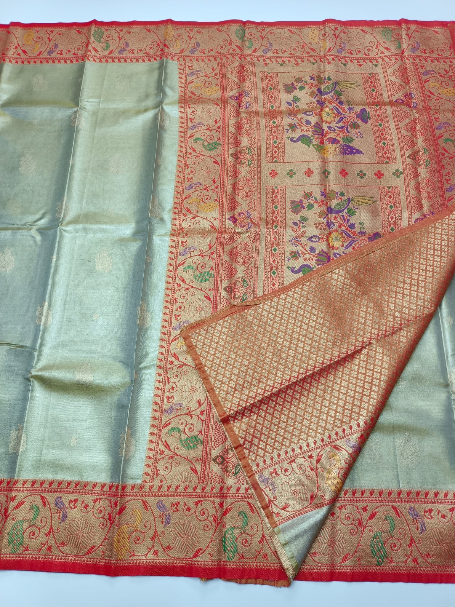 FANCY TISSUE SILK SAREE (SPECIAL 20 % DISCOUNT) - B S CHANNABASAPPA & SONS