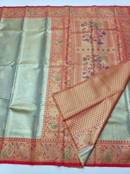 FANCY TISSUE SILK SAREE (SPECIAL 20 % DISCOUNT) - B S CHANNABASAPPA & SONS