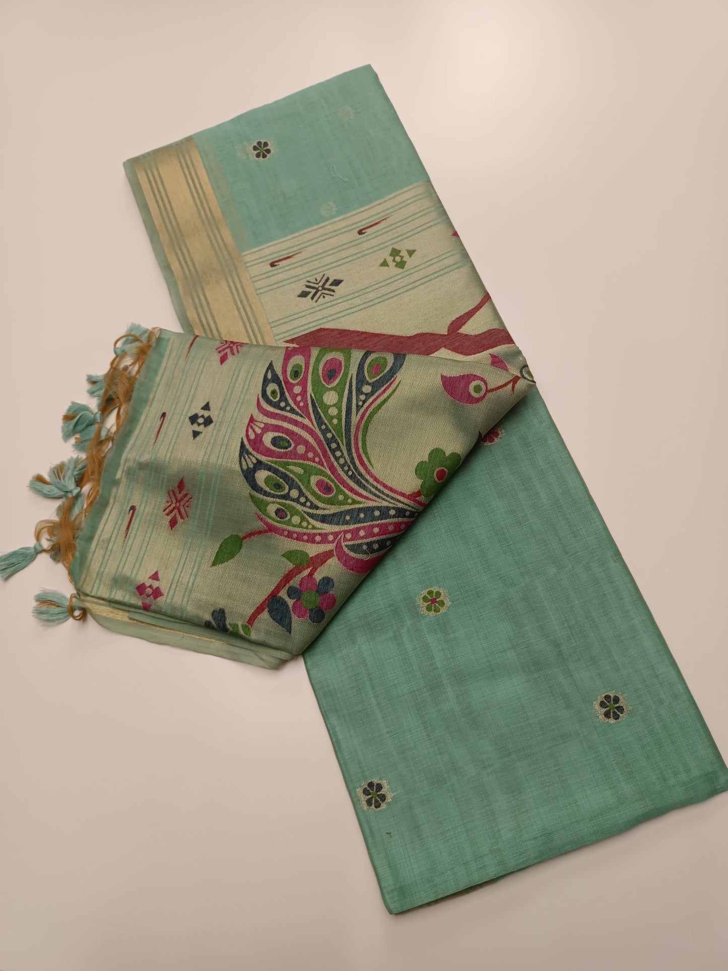 FANCY JAMDANI SAREE (SPECIAL 20 % DISCOUNT) - B S CHANNABASAPPA & SONS