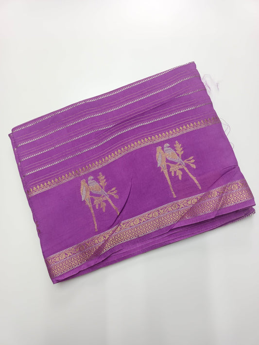 SEMI CREPE SILK SAREE (SPECIAL 20 % DISCOUNT) - B S CHANNABASAPPA & SONS