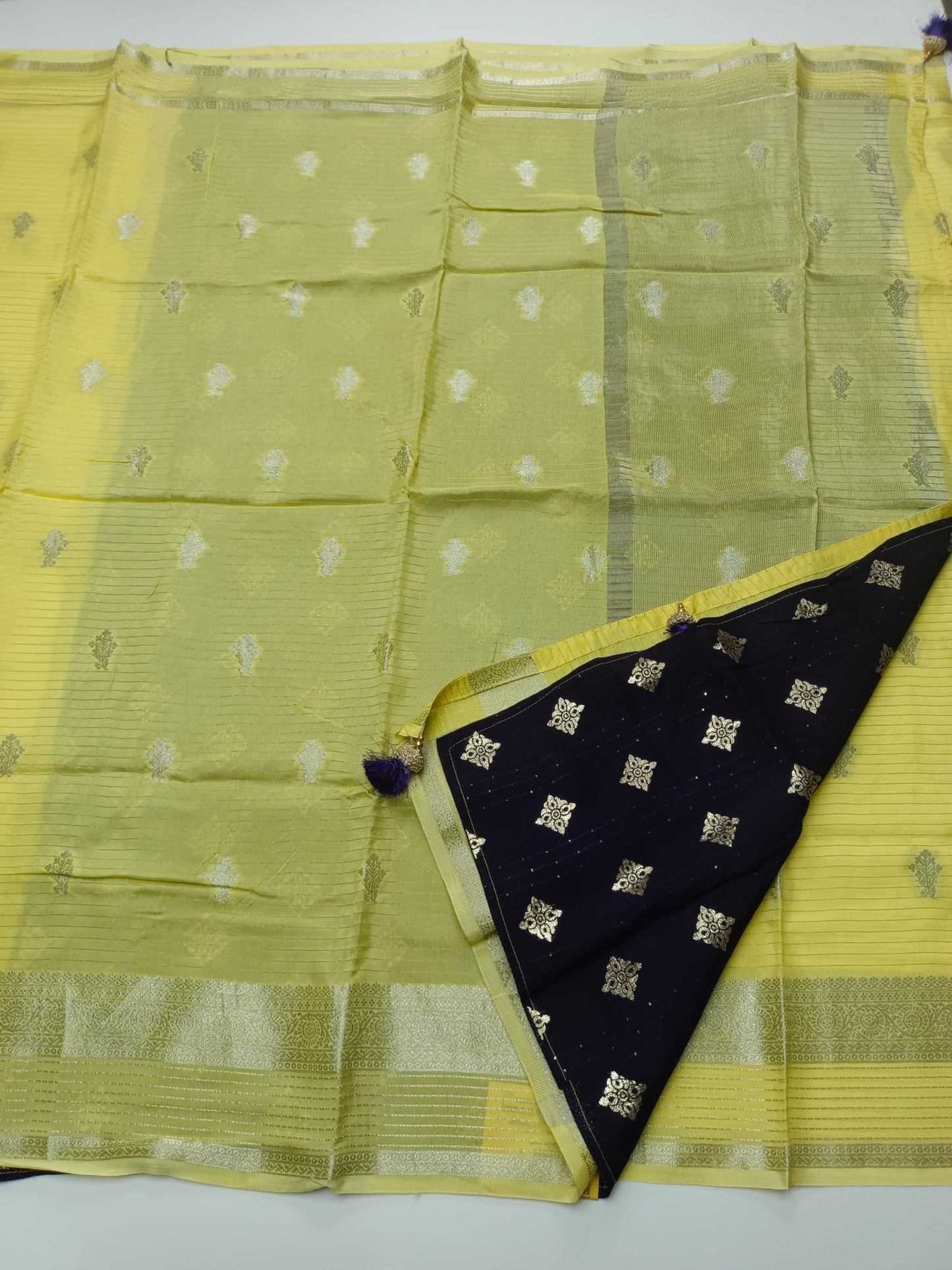 SEMI CREPE SILK SAREE (SPECIAL 20 % DISCOUNT) - B S CHANNABASAPPA & SONS